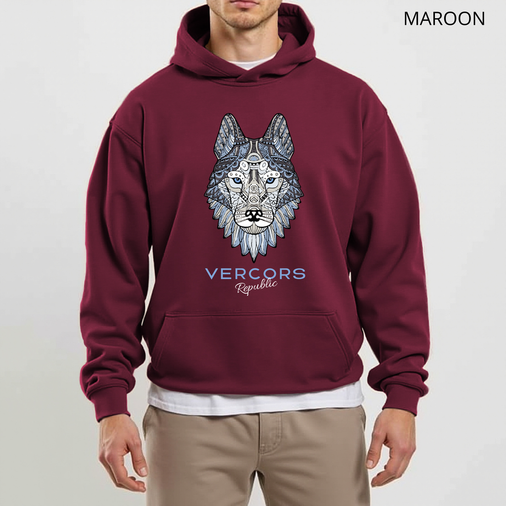 Sweat à Capuche - Tête de Loup