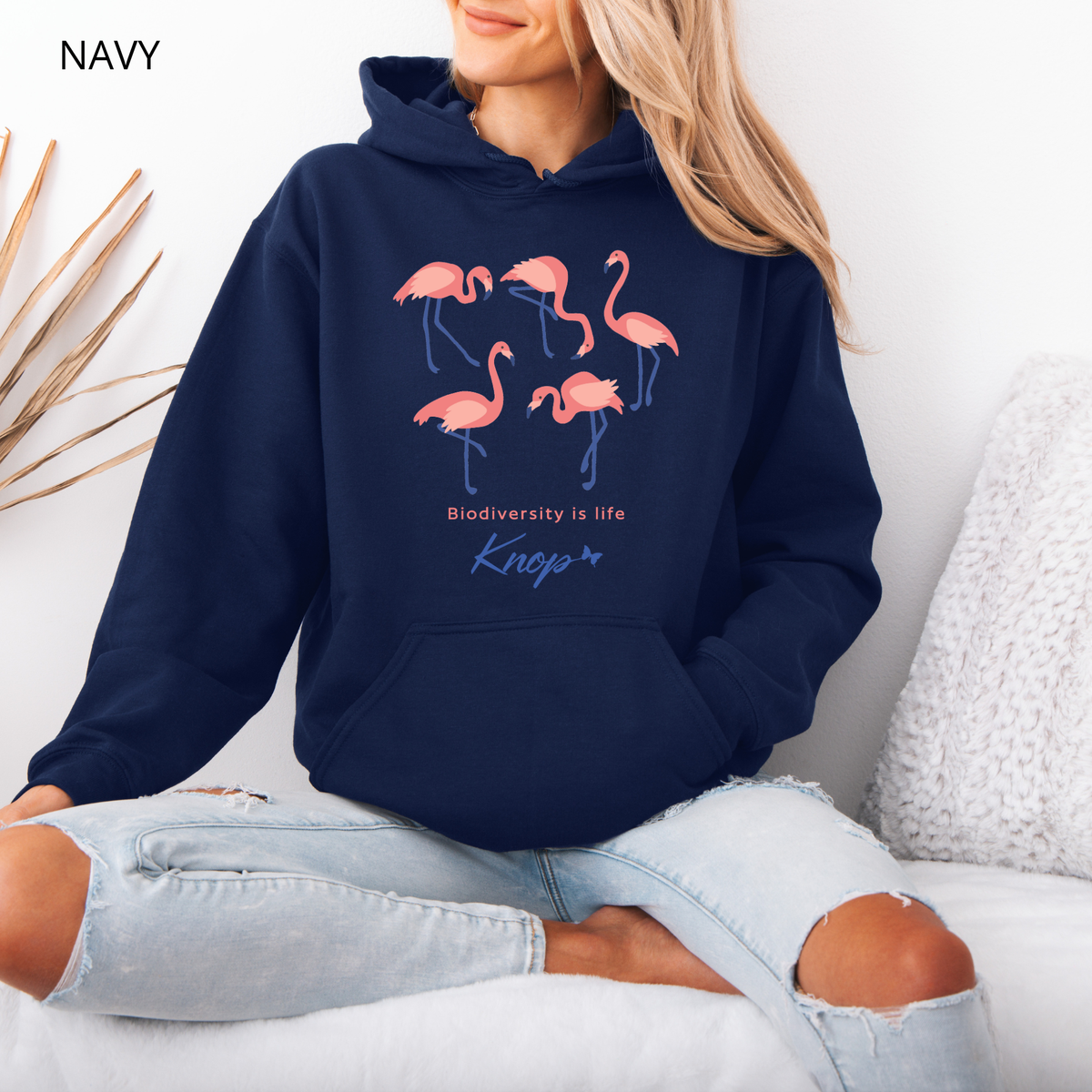 Sweat à Capuche - KNOP - Flamands Roses