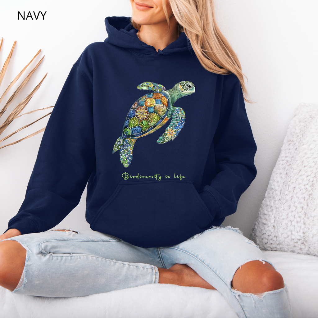 Sweat à Capuche - KNOP - Tortue Verte