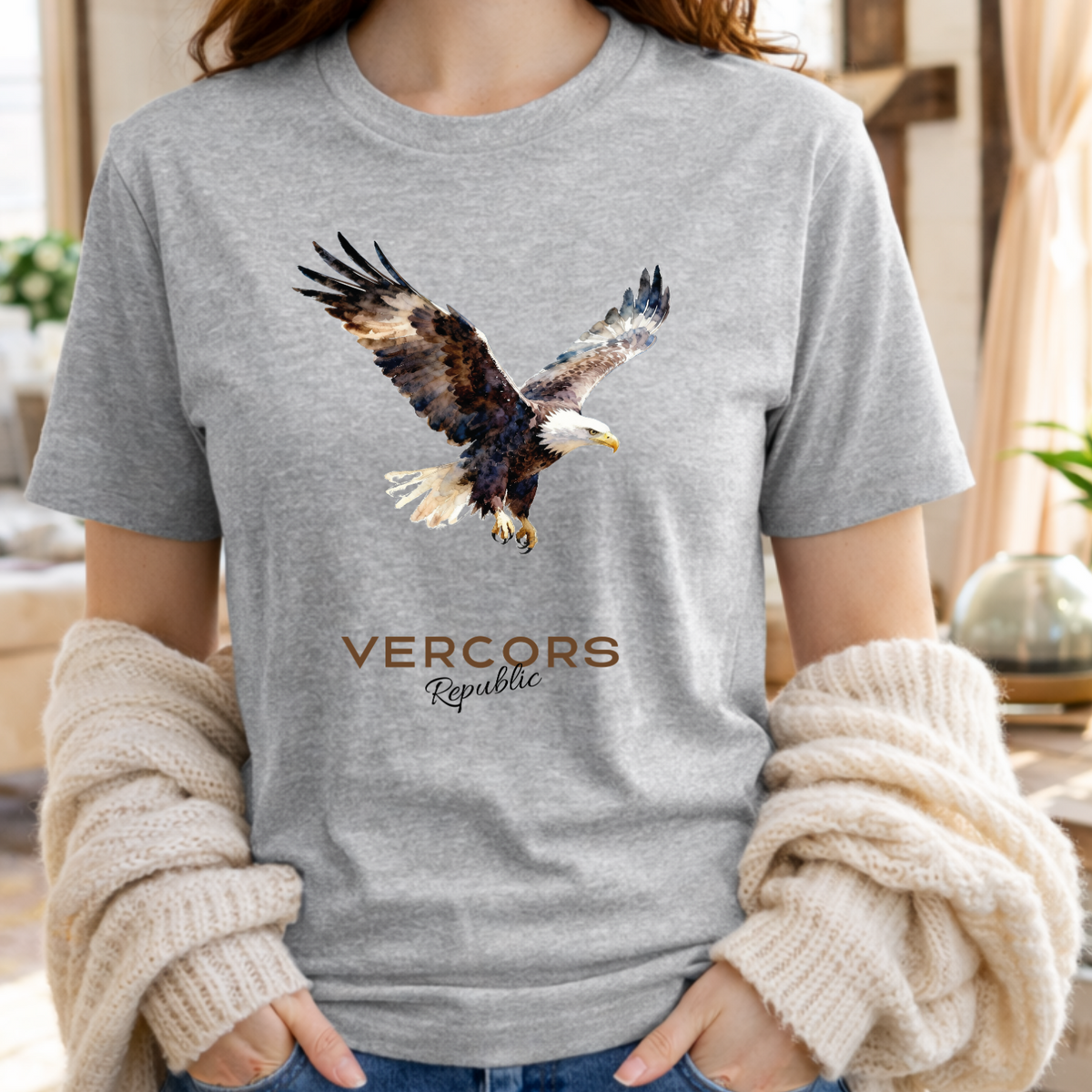 T-Shirt Unisexe en Coton Biologique - Aigle Pécheur