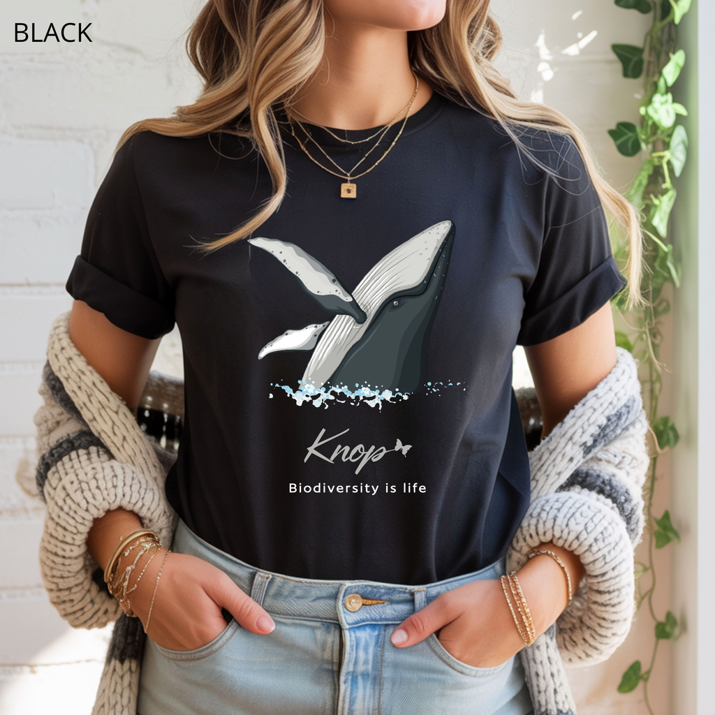 T-Shirt Classique Unisexe - KNOP - Baleine Hors de l'Eau