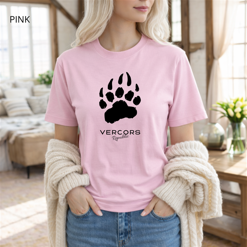T-shirt unisexe en coton biologique - Griffes Moyennes Noir