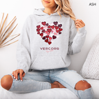 Sweat à Capuche - Cœurs Roses et Rouges