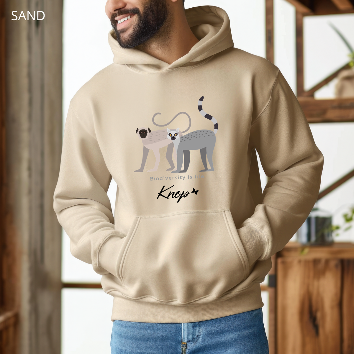 Sweat à Capuche - KNOP - Gibons