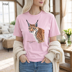 T-shirt unisexe en coton biologique - Tête de Lynx