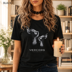 T-shirt unisexe en coton biologique -  Profil de 2 Chats
