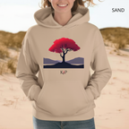 Sweat à capuche - KNOP - Arbre Rouge et Noir
