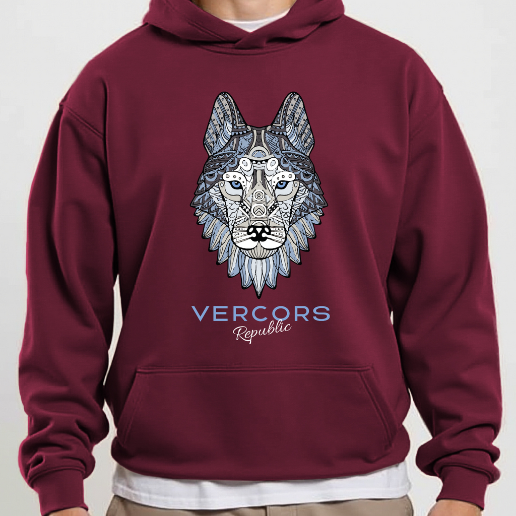 Sweat à Capuche - Tête de Loup