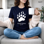 T-shirt unisexe en coton biologique - Griffes Larges Blanc
