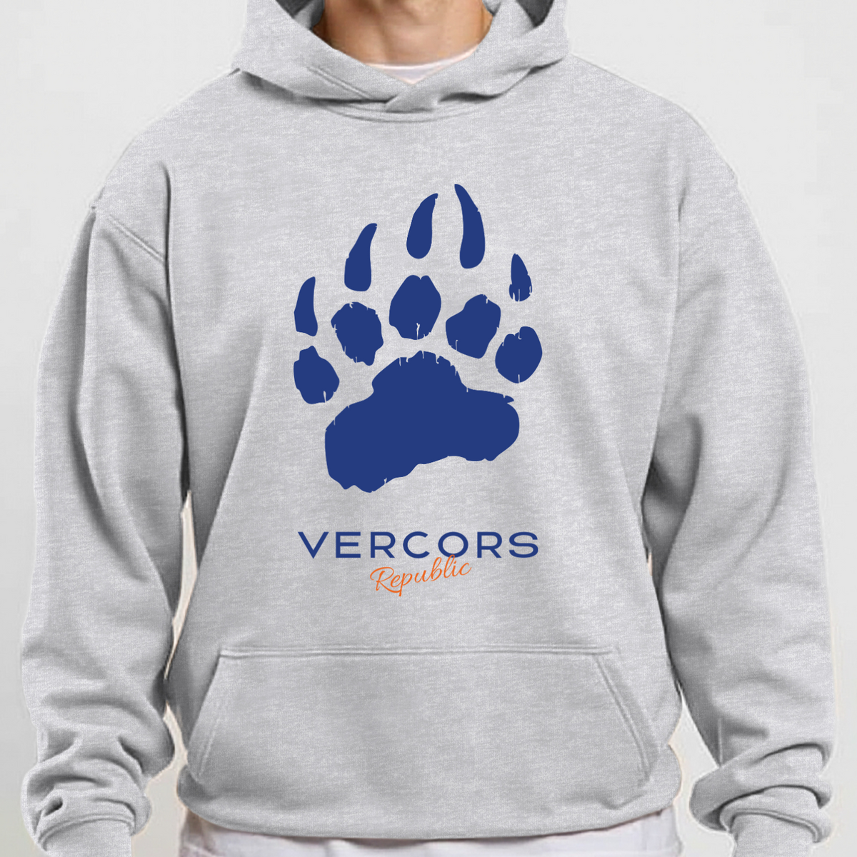 Sweat à Capuche -  Griffes d'Ours Bleu Marine - Large