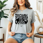 T-shirt classique unisexe - KNOP - 2 Zèbres sur Fond Blanc