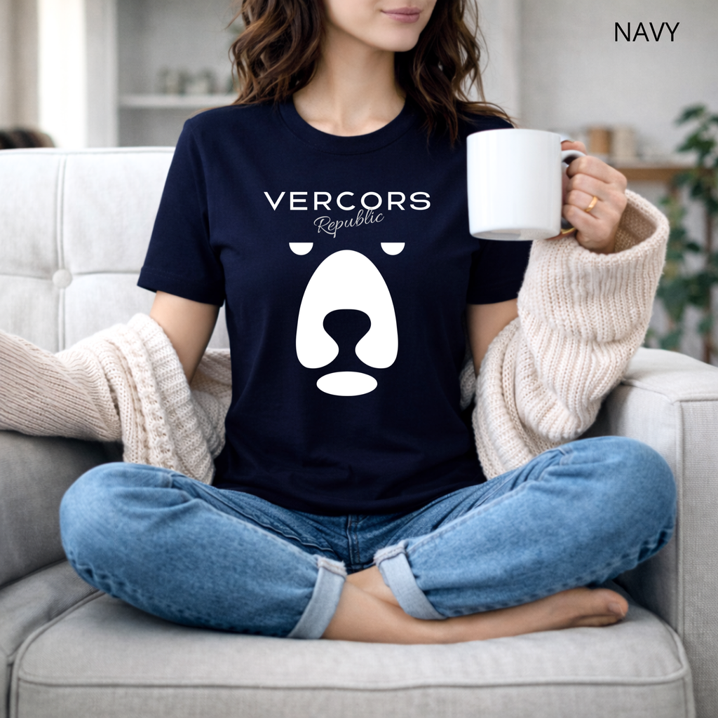 T-shirt unisexe en coton biologique - Ours Large Blanc