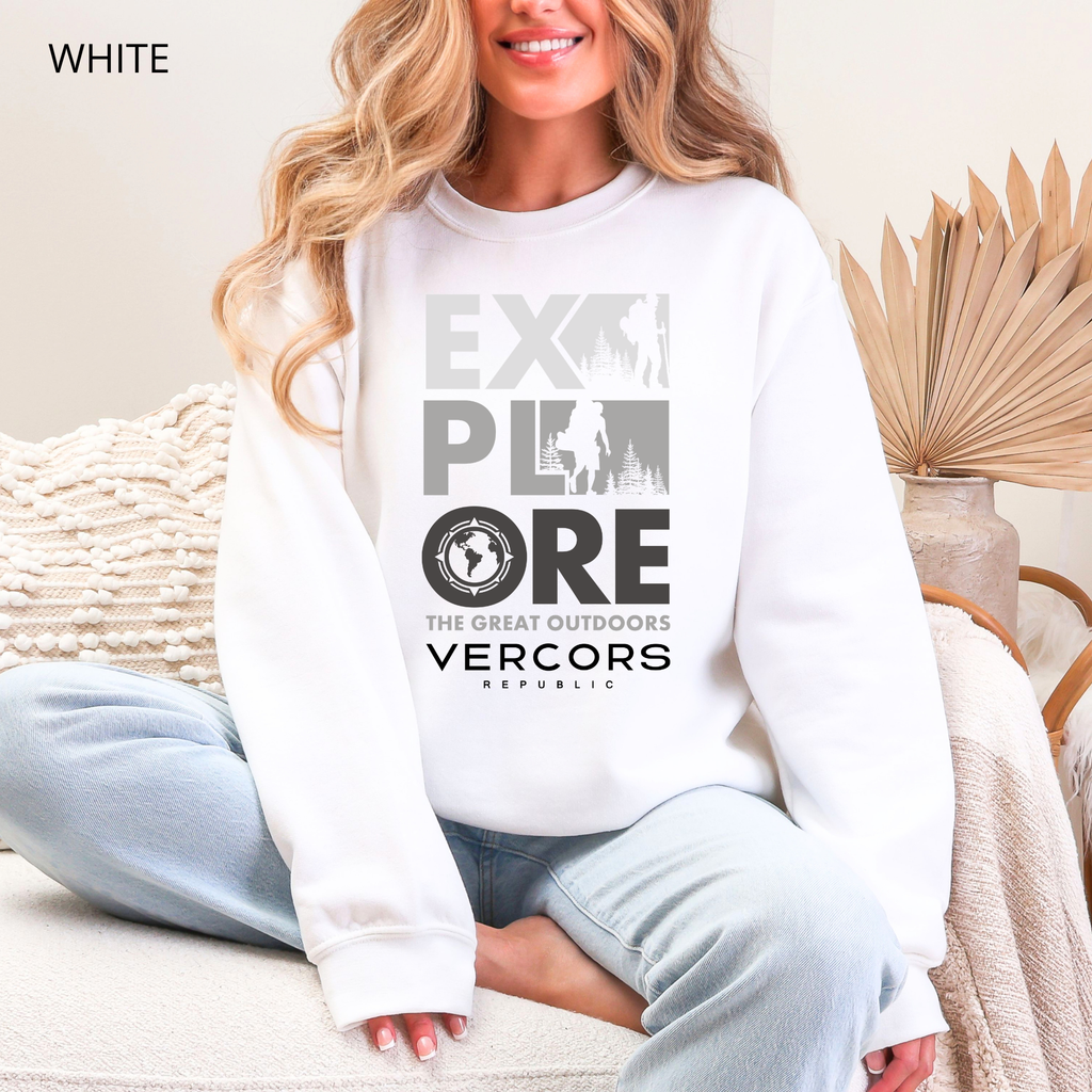Unisex Crewneck Sweatshirtt - Light Explore