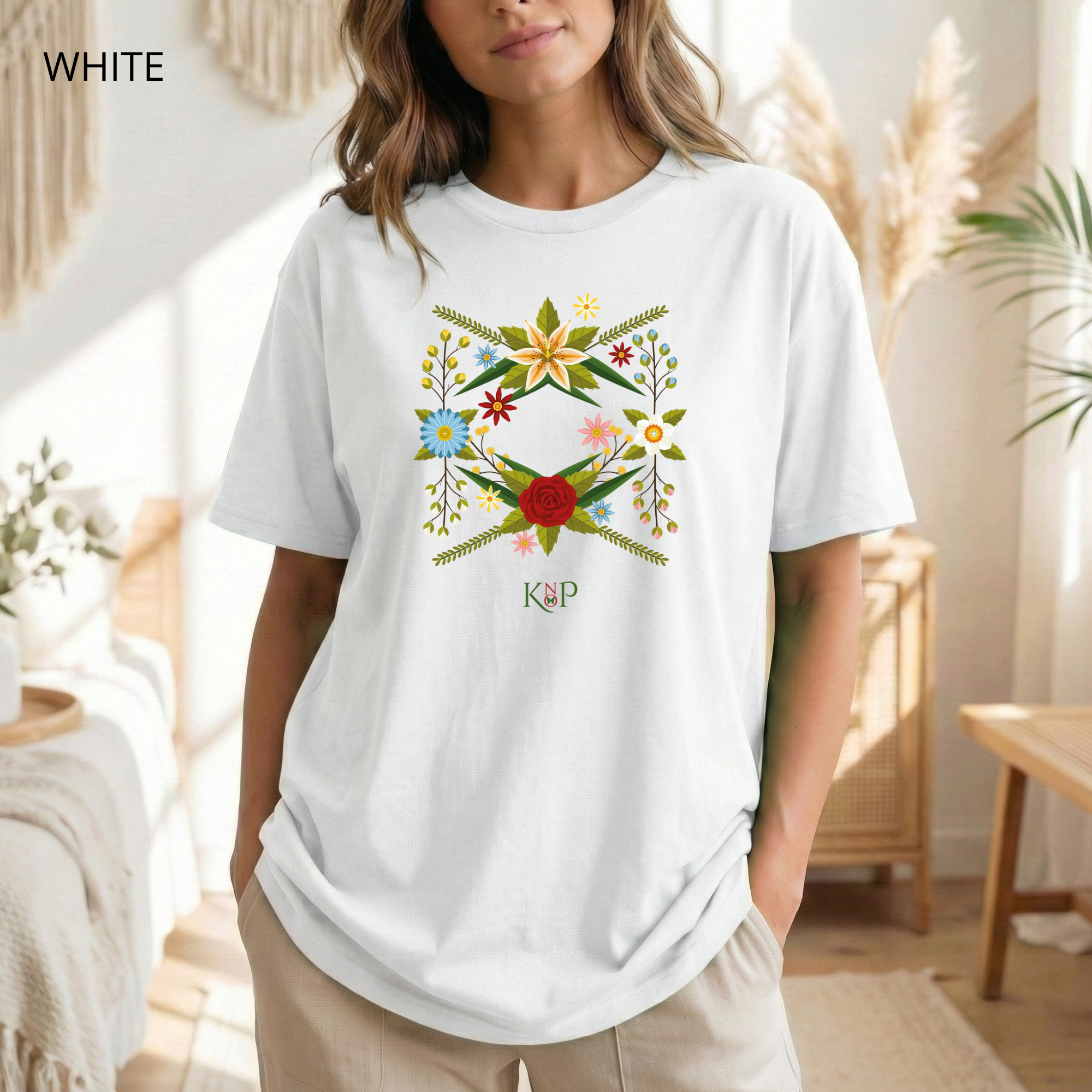 T-shirt classique unisexe - KNOP - Couronne de Fleurs
