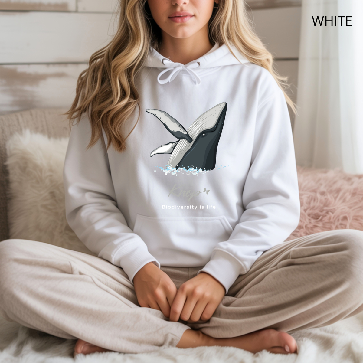 Sweat à Capuche - KNOP - Baleine Hors de l'Eau