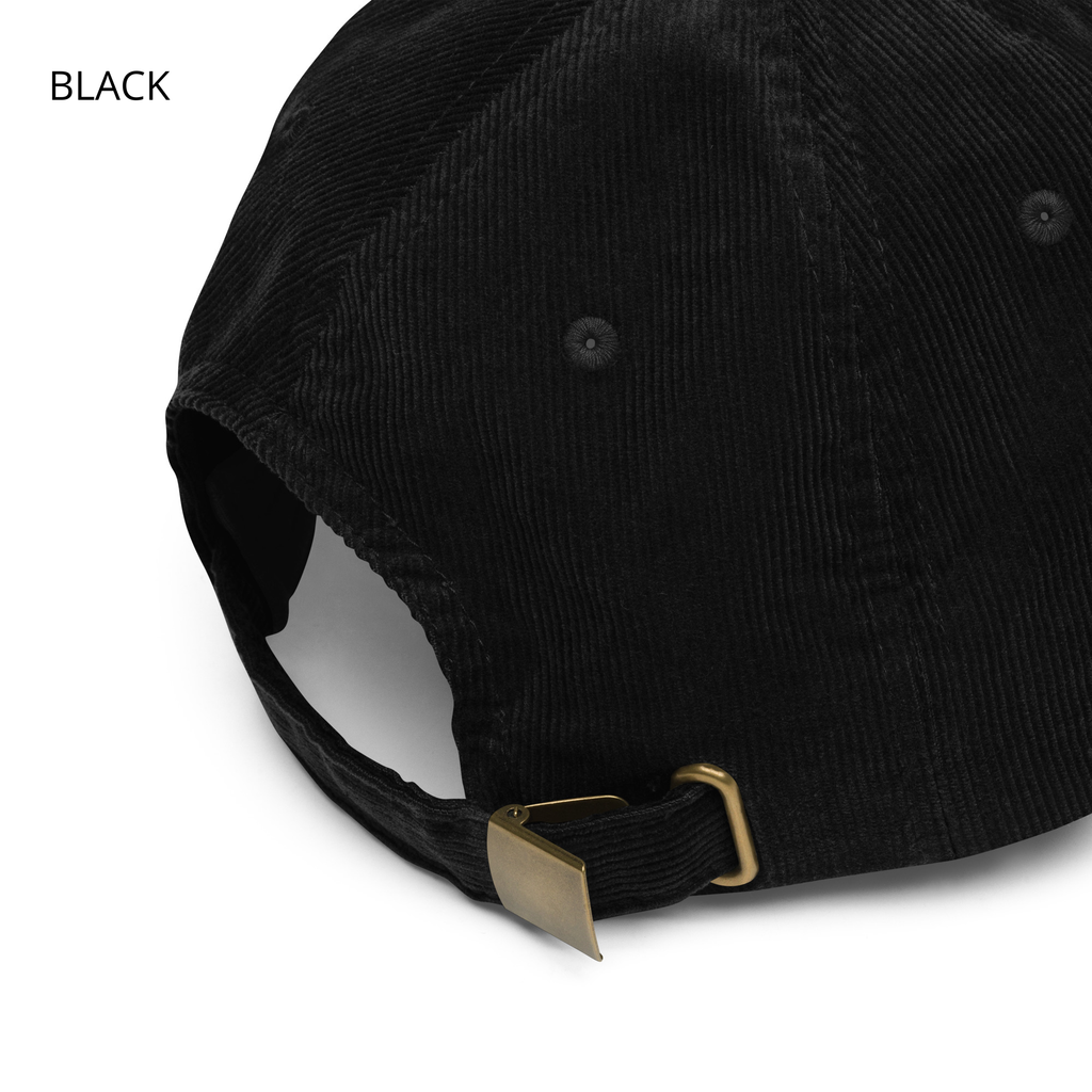 Casquette en velours côtelé - KNOP - Logo Blanc