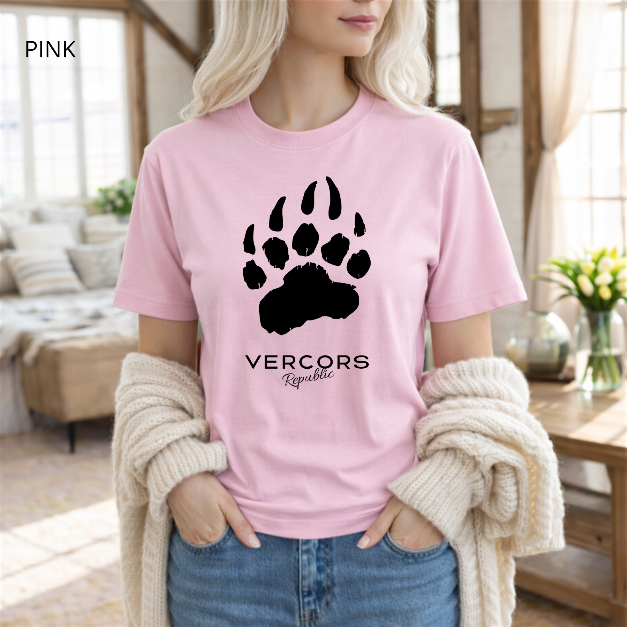 T-shirt unisexe en coton biologique - Griffes Larges Noir