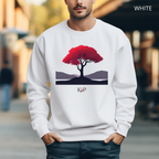 Sweat Unisexe à Col Rond - KNOP - Arbre Rouge et Noir
