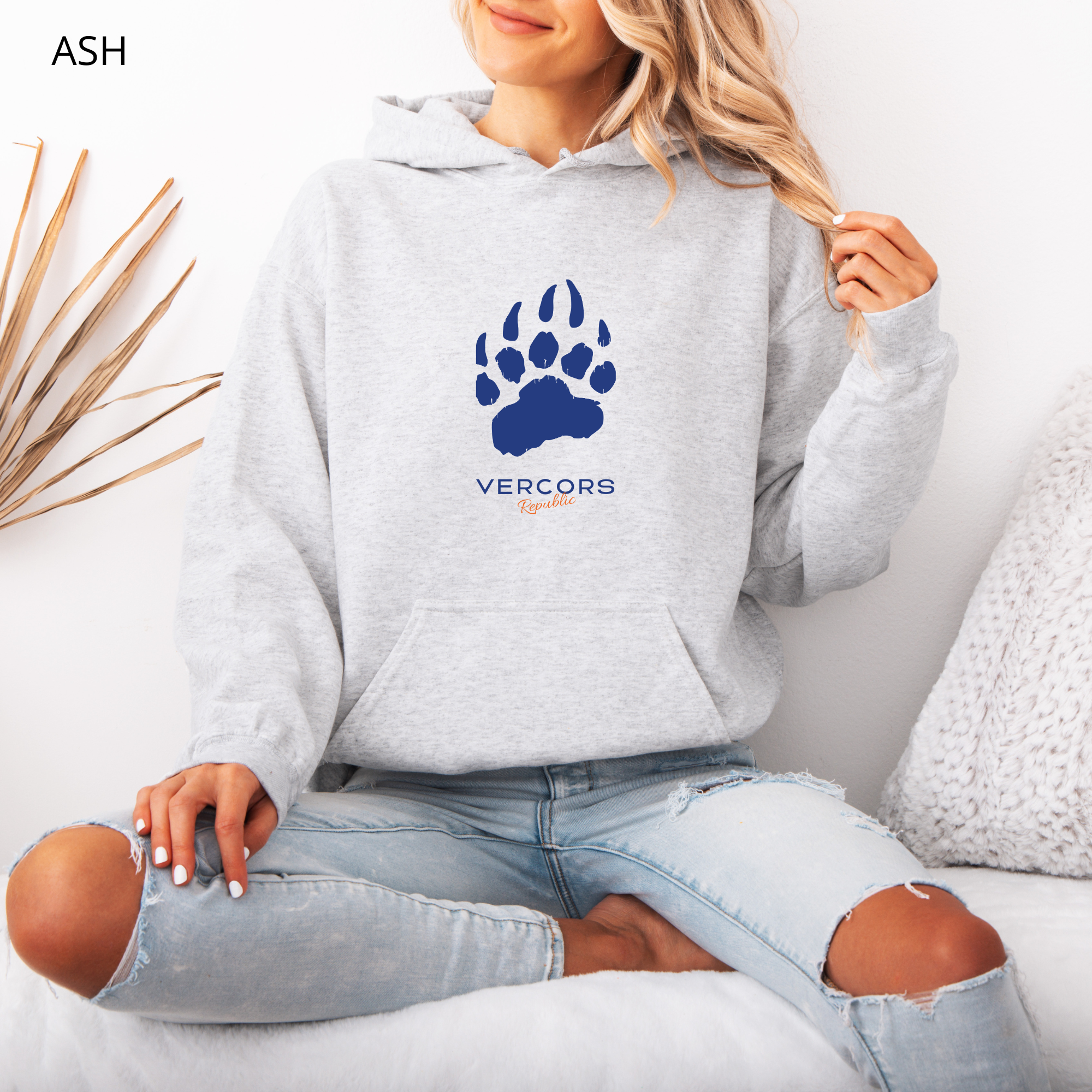 Sweat à Capuche -  Griffes d'Ours Bleu Marine - Moyen