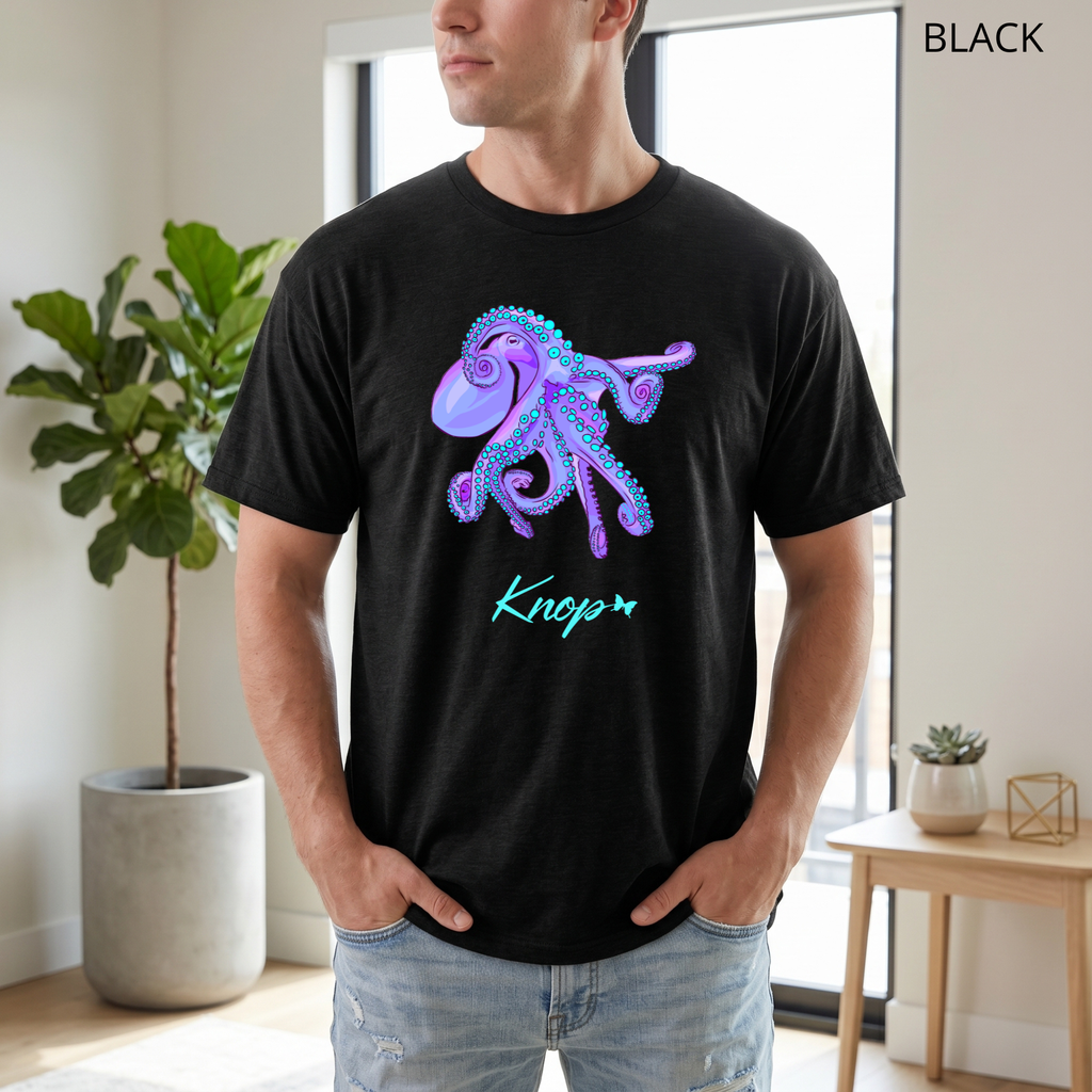 T-Shirt Classique Unisexe - KNOP - Pieuvre Violette