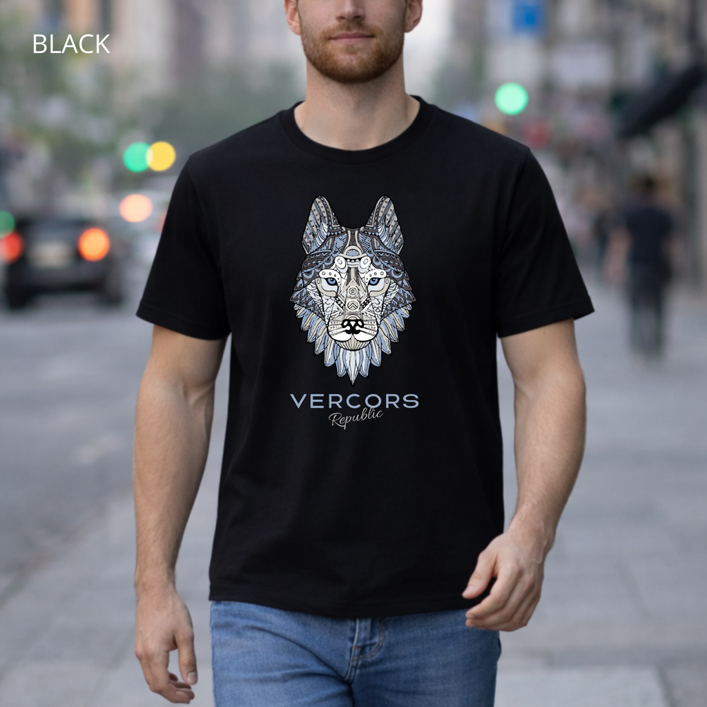 T-shirt unisexe en coton biologique - Tête de Loup