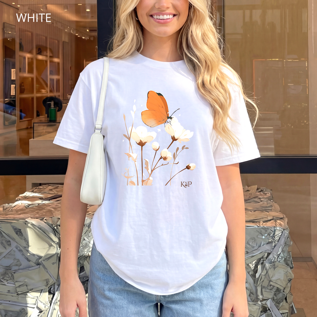T-shirt classique unisexe - KNOP - Papillon Délicat