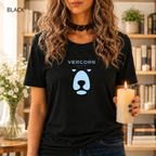 T-shirt unisexe en coton biologique - Ours Moyen  Bleu Ciel