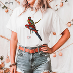 T-shirt classique unisexe - KNOP - 2 Perroquets Rouges