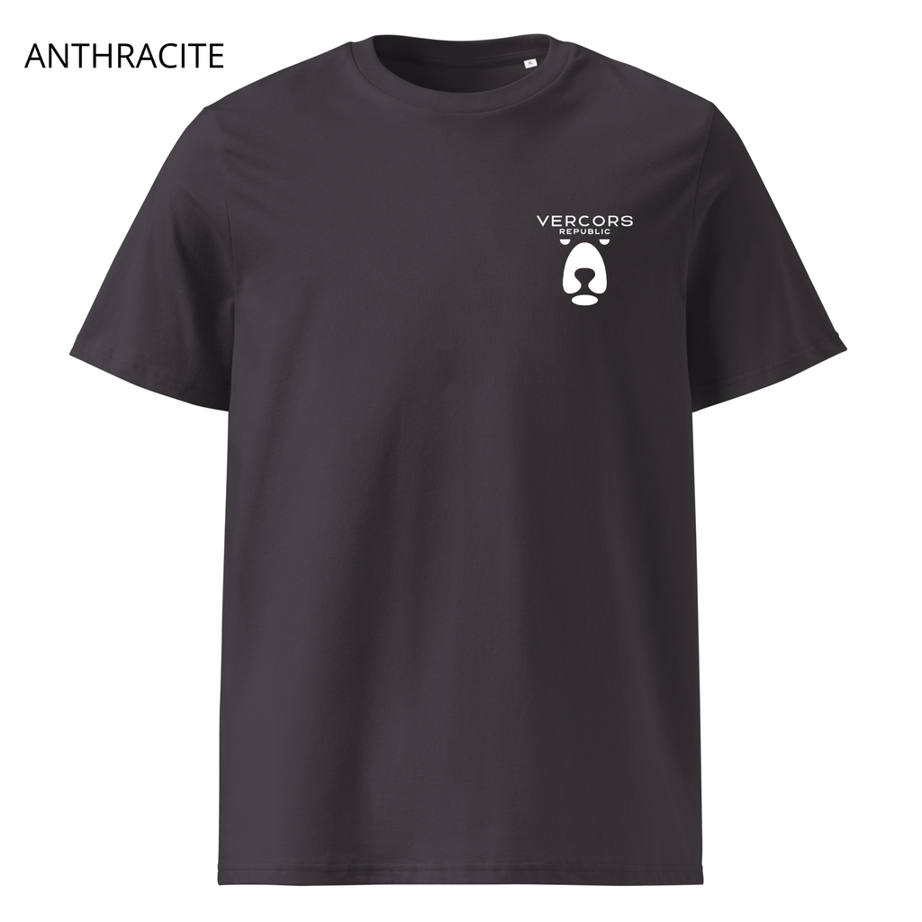 T-shirt unisexe en coton biologique - Logo Ours Blanc
