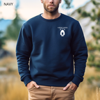 Unisex Round Neck Sweatshirt - White Bear Logo
