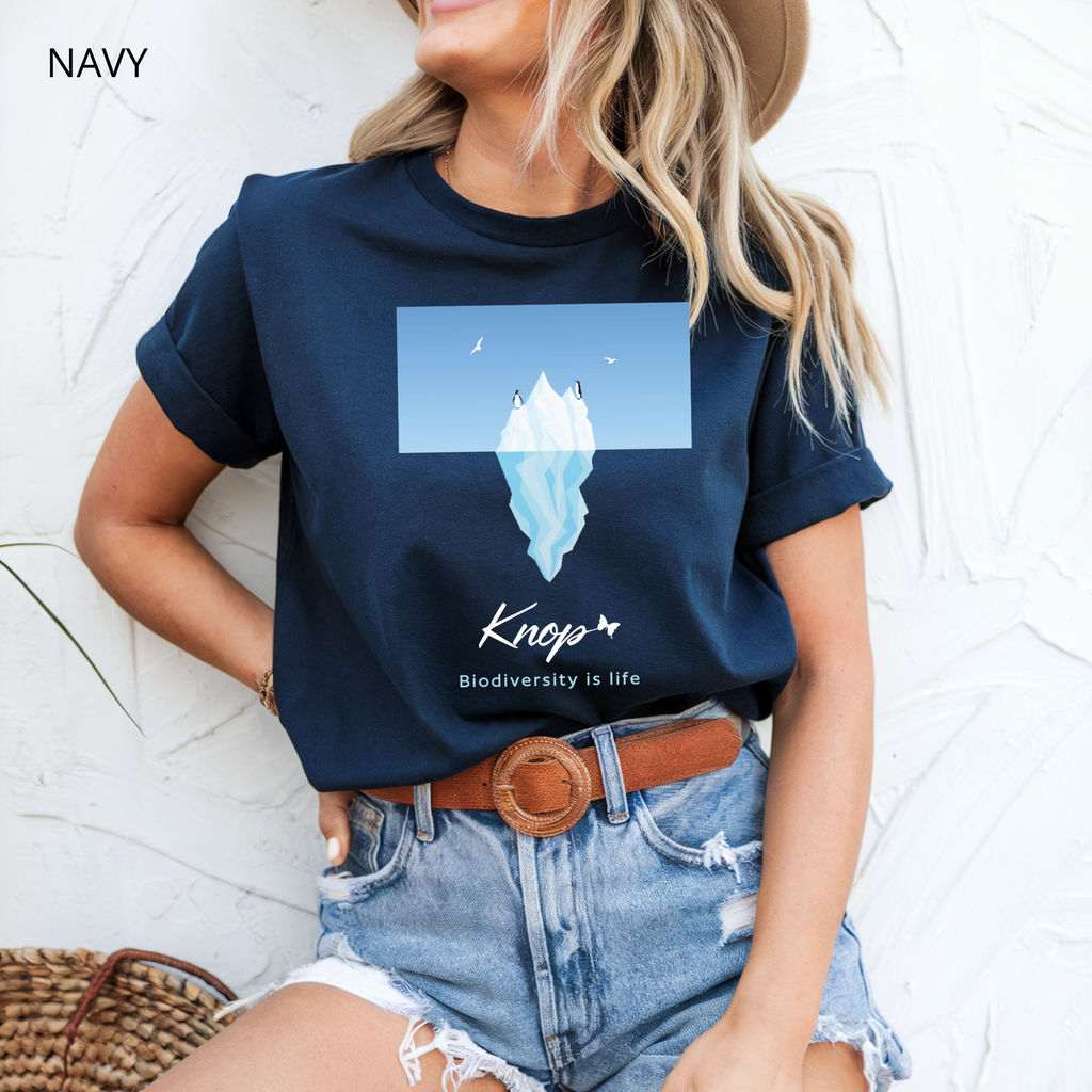 T-Shirt Classique Unisexe - KNOP - Pingouins sur un Iceberg