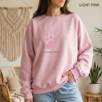 Sweat Unisexe à Col Rond - Griffes d'Ours Roses - Moyen