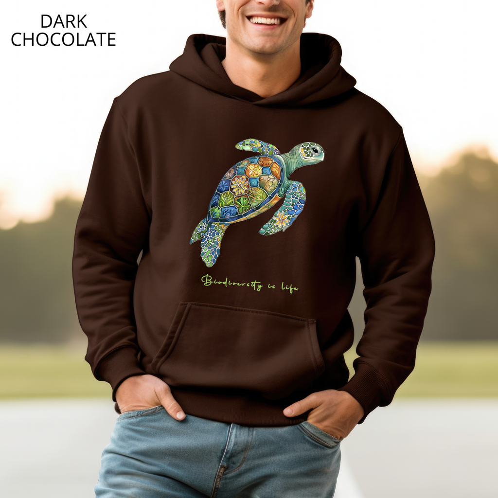 Sweat à Capuche - KNOP - Tortue Verte