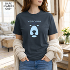 T-shirt unisexe en coton biologique - Ours Moyen  Bleu Ciel