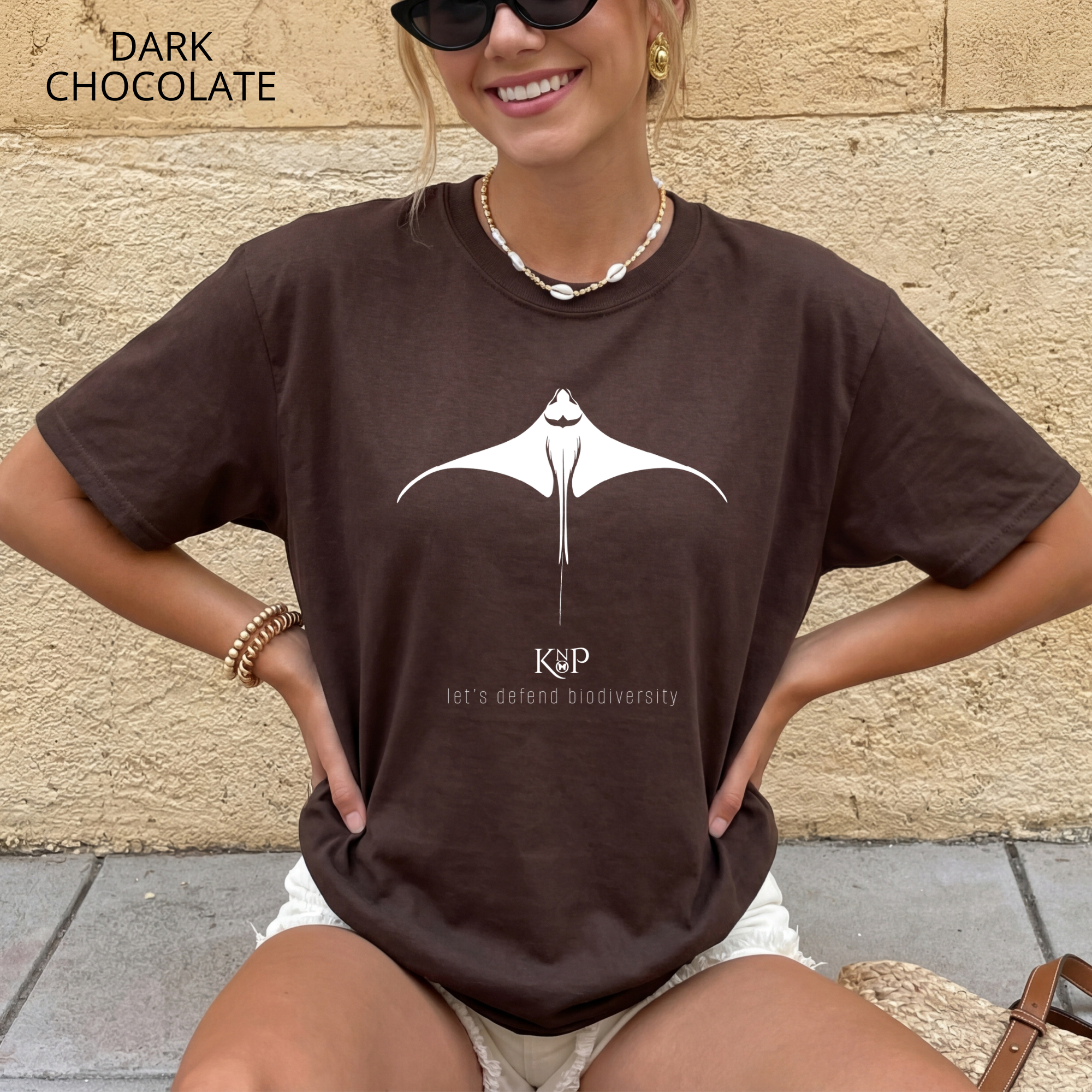T-shirt classique unisexe - KNOP - Raie Blanche