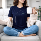 T-shirt unisexe en coton biologique -  Paysage Minimaliste
