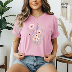 T-shirt classique unisexe - KNOP - Bouquet de Fleurs Roses