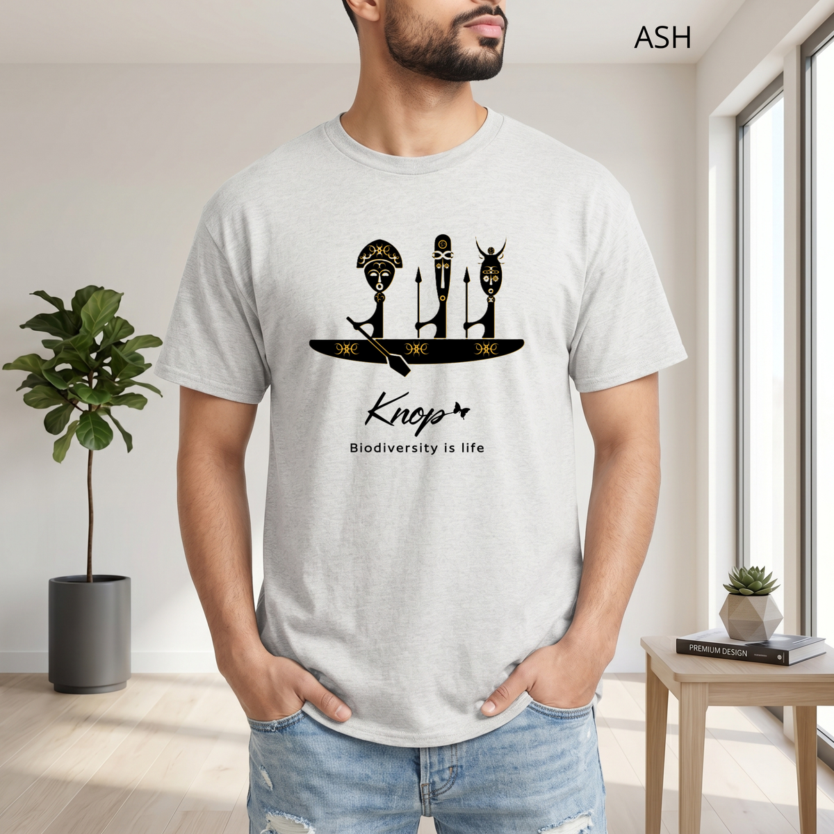 T-Shirt Classique Unisexe - KNOP - Pirogue Africaine