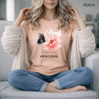 T-shirt unisexe en coton biologique - Papillon Aquarelle