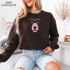 Unisex Crewneck Sweatshirt Medium Bear - Pink