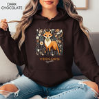 Sweat à Capuche - Renard Entouré de Fleurs