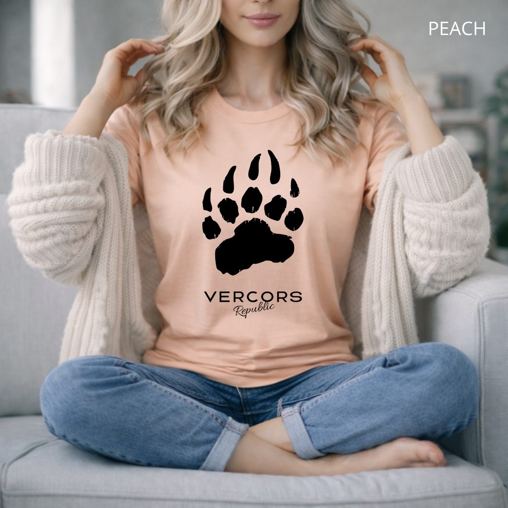 T-shirt unisexe en coton biologique - Griffes Larges Noir