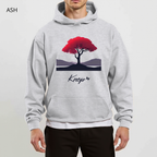 Sweat à Capuche - KNOP - Arbre Rouge et Noir