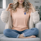 T-shirt unisexe en coton biologique - Logo Ours Bleu Marine