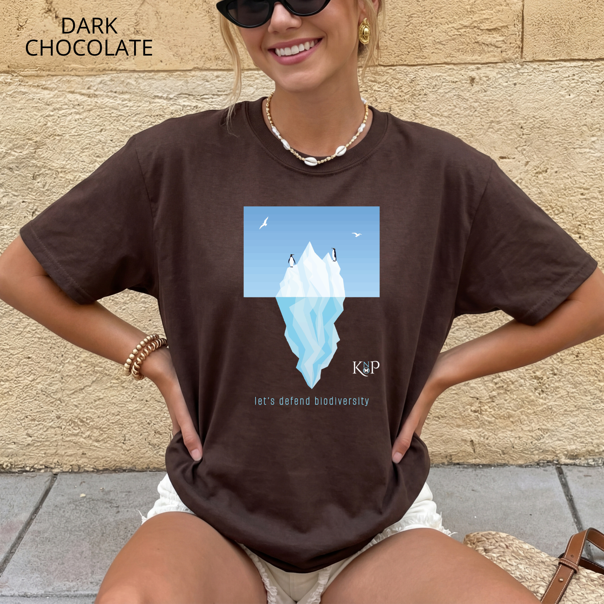 T-shirt classique unisexe - KNOP - Pingouins sur un Iceberg