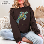 Sweat Unisexe à Col Rond - KNOP - Tortue Verte