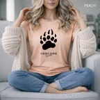 T-shirt unisexe en coton biologique - Griffes Moyennes Noir
