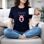 T-shirt unisexe en coton biologique - Ours Moyen Rose