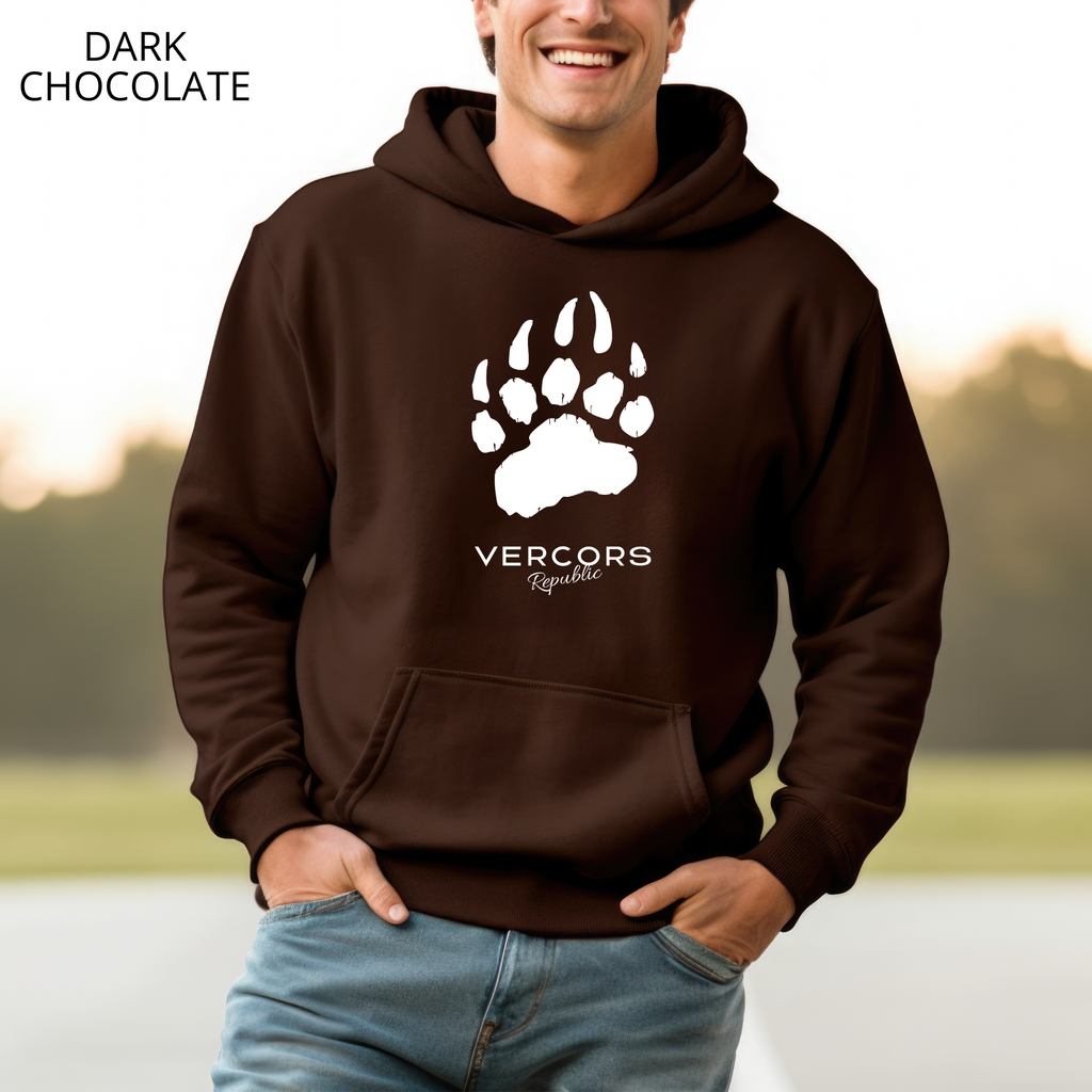 Hoodie - Large Bear Claws - White