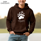 Hoodie - Large Bear Claws - White